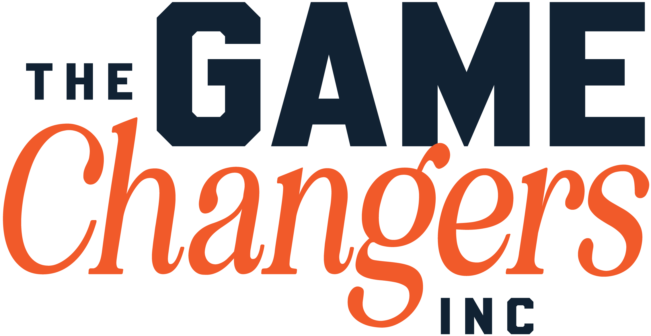 The Game Changers, Inc. - full-color, stacked logo