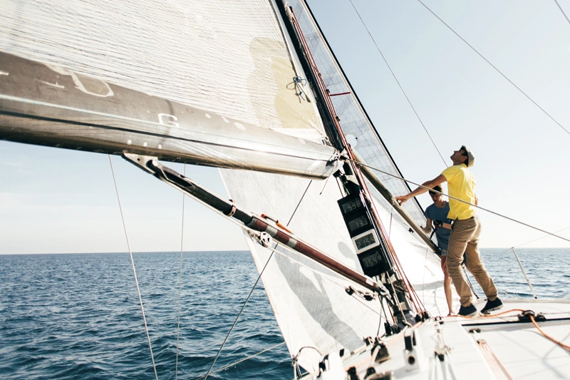 Executive Intensive featured image, featuring a person on a sailboat